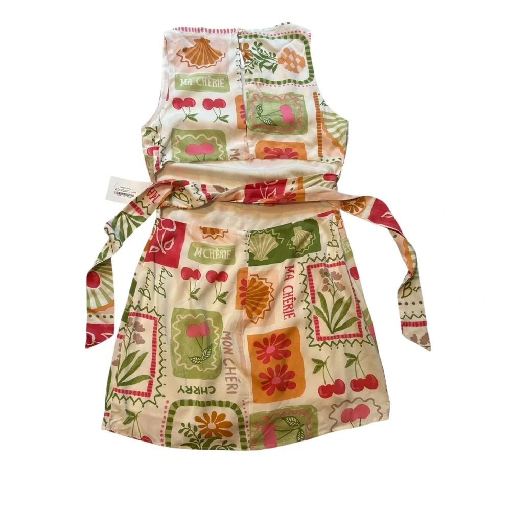 NWT, Mod On Trend Secret Symphony Cutout Tie Back Print Dress!, Sz S - Picture 11 of 16